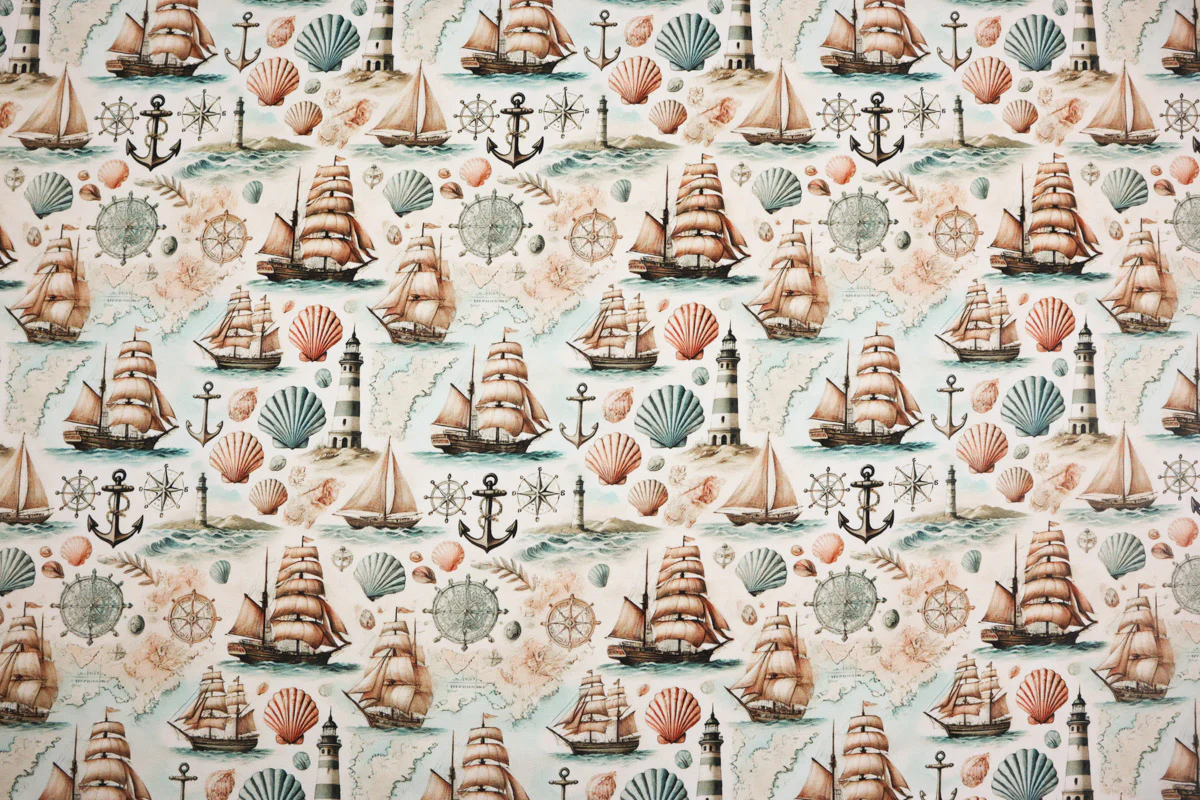 Baumwolljersey Digital Ocean Vibes - Image 5