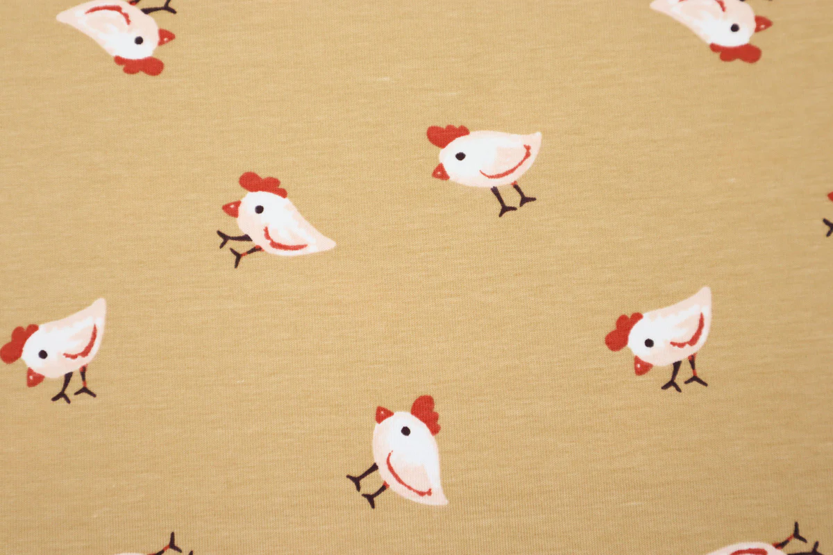 Baumwolljersey Little Chicken by Qjutie - Image 3