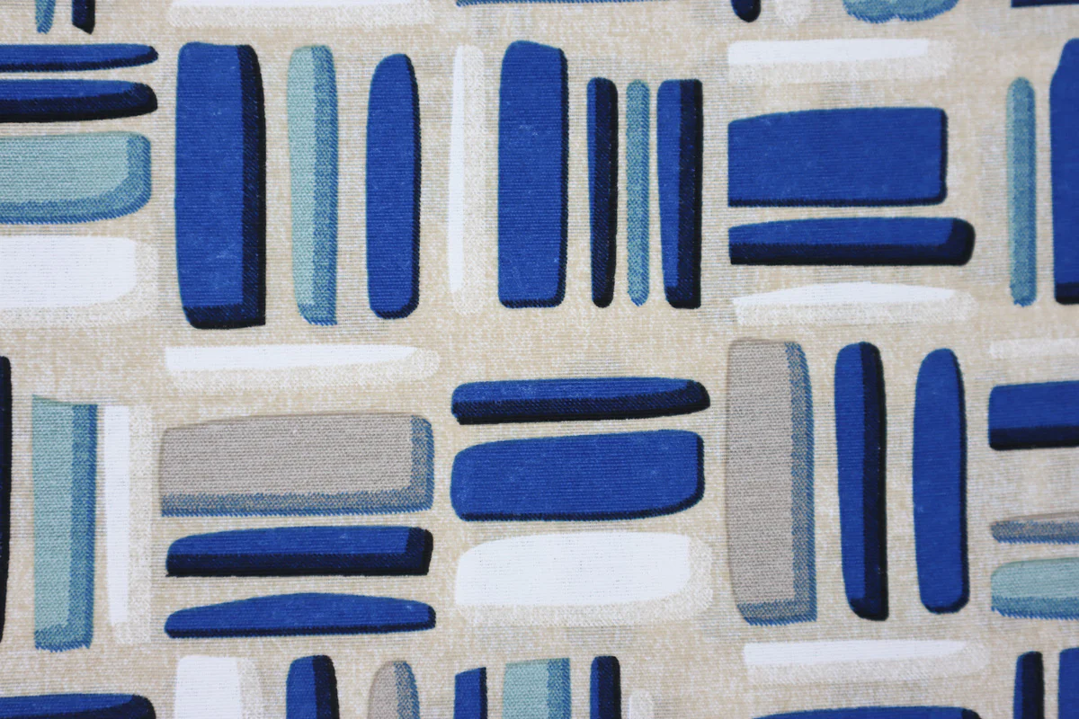 Dekostoff Amalia Blue Art - Image 4