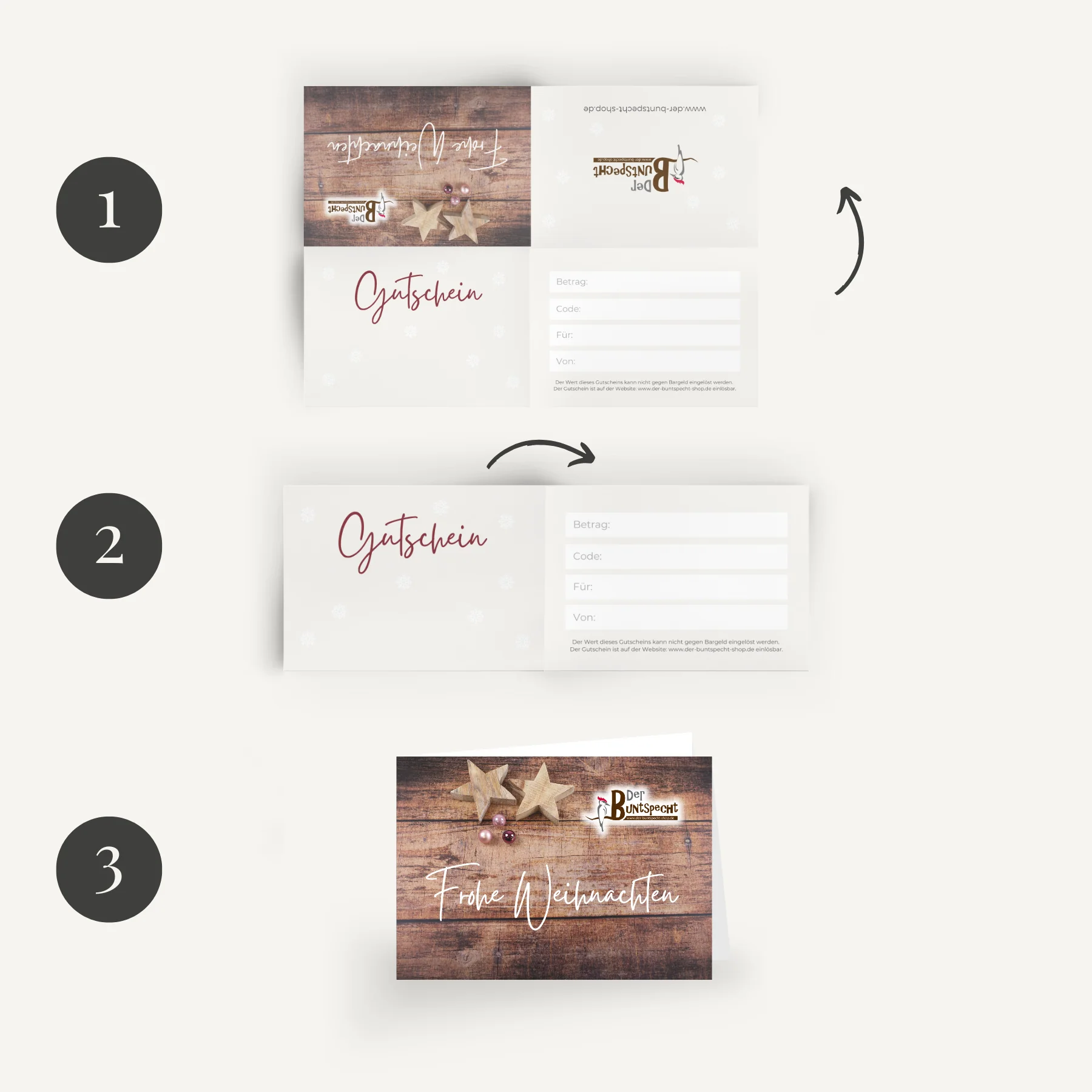 Gutschein Weihnachten 2 Faltvariante - Image 3