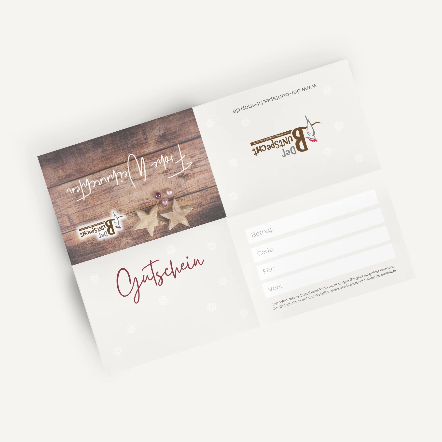 Gutschein Weihnachten 2 Faltvariante - Image 4