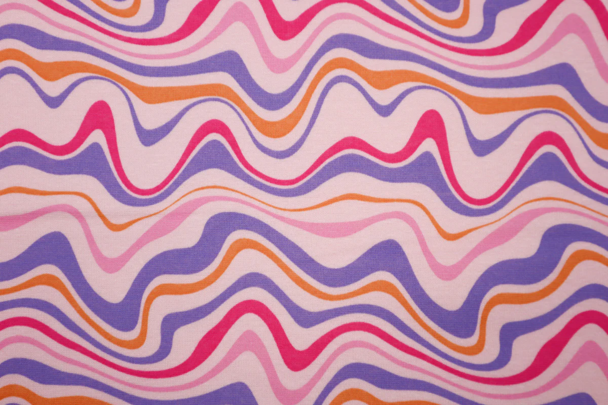 Alpenfleece Bunte Wellen - Image 3